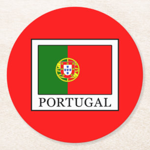 Portugal Runder Pappuntersetzer