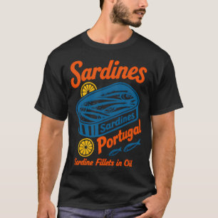 Portugal Sardinen-Dosen-Kunst — Vintage-Stil-Mee T-Shirt