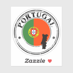 Portugal Siegel Sticker Rundfahne für Laptop Book.