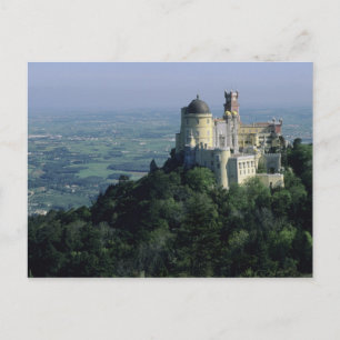 Portugal, Sintra, Pena Palace, auf der Serra da Postkarte