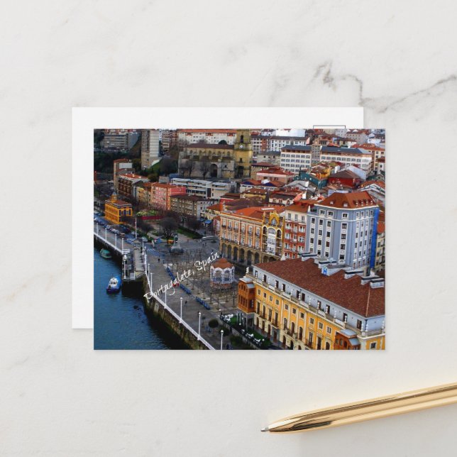 Portugal, Spanien Postkarte (Vorderseite/Rückseite Beispiel)