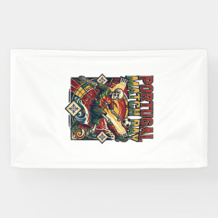 Portugal Spieltag Skelett Stürmer Nationen Land Banner