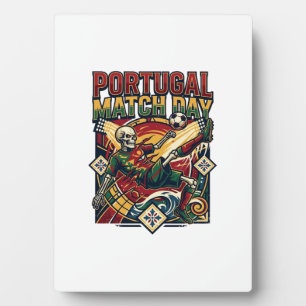 Portugal Spieltag Skelett Stürmer Nationen Land Fotoplatte