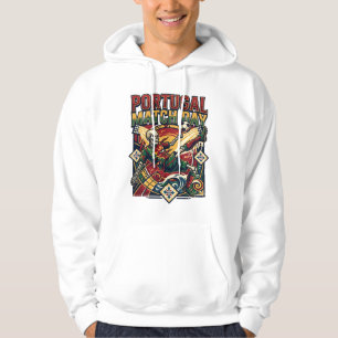 Portugal Spieltag Skelett Stürmer Nationen Land Hoodie