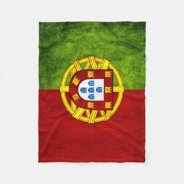 Portugal städtische Grunge-Flaggen-Fleece-Decke Fleecedecke (Vorderseite)