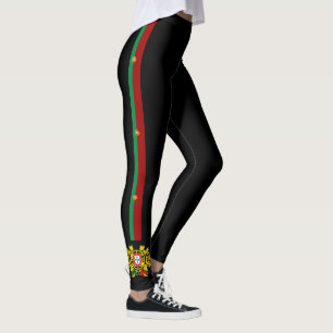 Portugal stripes Flagge Leggings