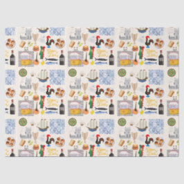 Portugal Symbole für Reisende Seidenpapier