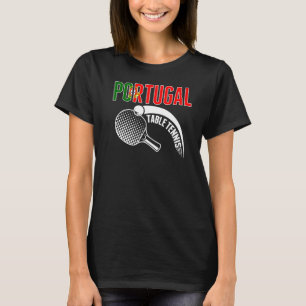 Portugal Tischtennis unterstützt portugiesischen P T-Shirt