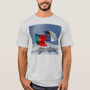 Portugal- und Azoren-Flaggen T-Shirt