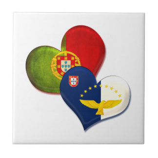 Portugal und Azoren Herz Fliese