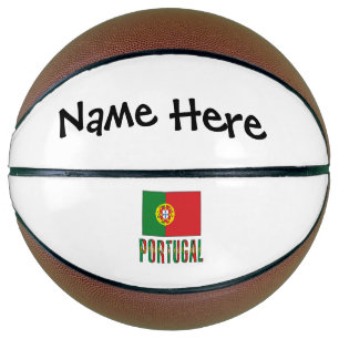 Portugal und portugiesische Flagge mit Ihrem Namen Basketball