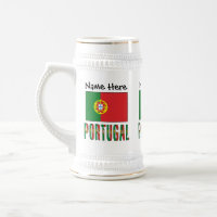 Portugal und Portugiesische Flagge mit Ihrem Namen