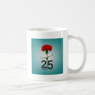 Portugal und Rote Nelke Kaffeetasse