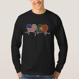 Portugal USA - Portugiesisch-Amerikanisch-Zwilling T-Shirt