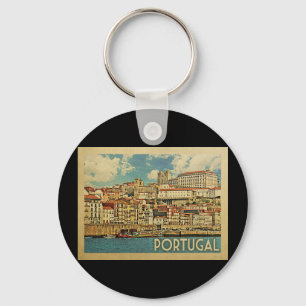 Portugal Vintage Travel Schlüsselanhänger