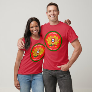 Portugal Wappen Kreisform T-Shirt