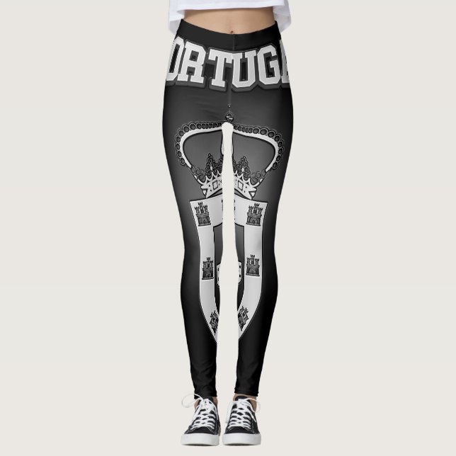 Portugal-Wappen Leggings (Vorderseite)