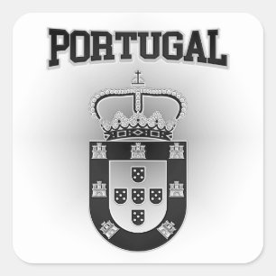 Portugal-Wappen Quadratischer Aufkleber