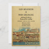 Portugal Wedding Invitation River Douro