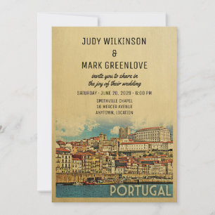 Portugal Wedding Invitation River Douro Einladung