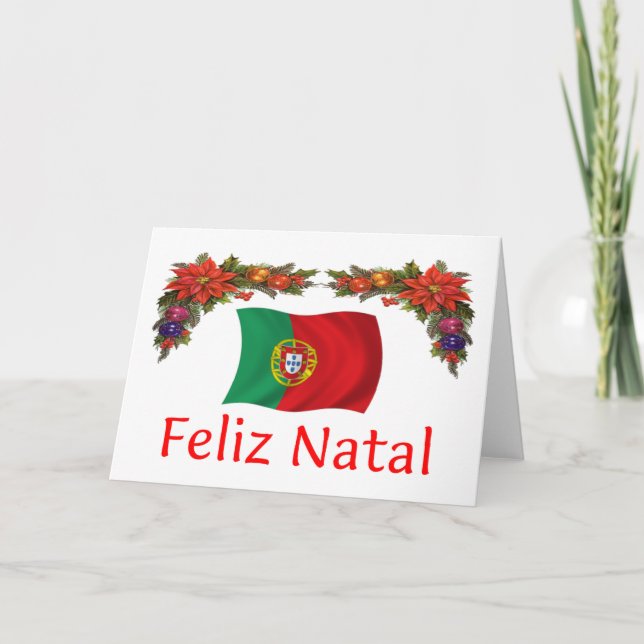 Portugal-Weihnachten Feiertagskarte (Vorderseite)
