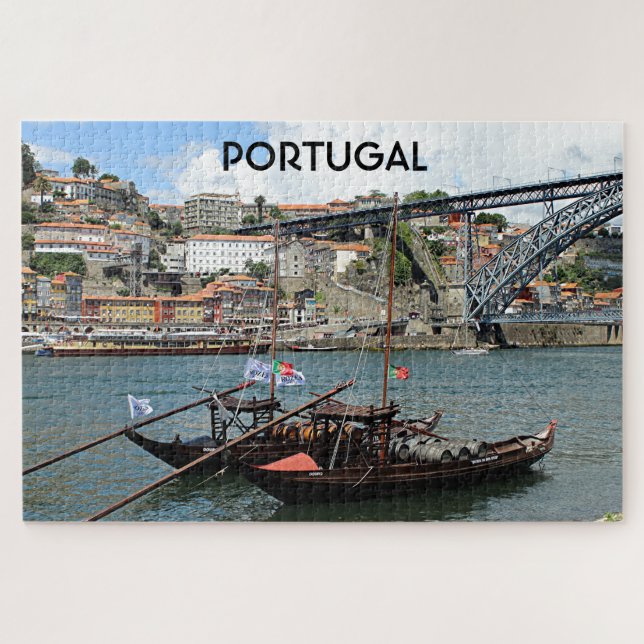 Portugal: Weinfass, Porto Puzzle (Horizontal)