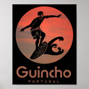 Portugal Windsurfen Surfen Surfer Praia Do Guin Poster