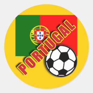 PORTUGAL World Soccer Fan Tshirts Runder Aufkleber