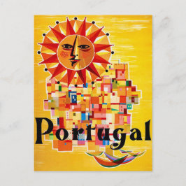 Portugal Zeitgenössisches Reiseplakat Postkarte