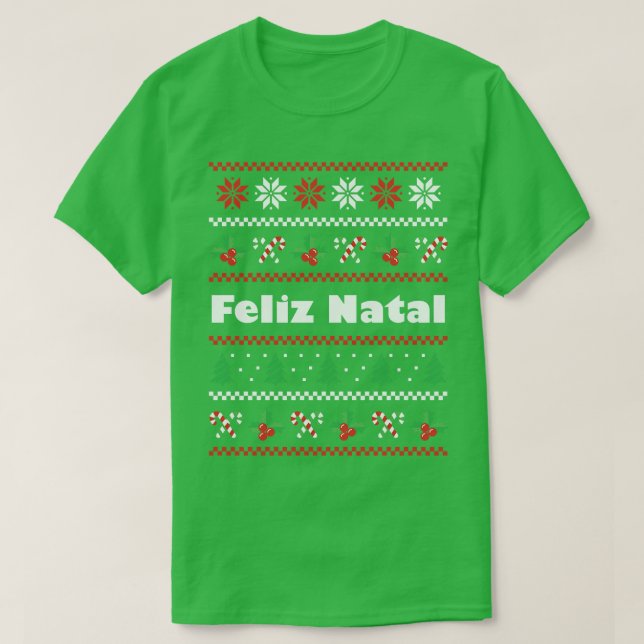 Portugese Christmas Feliz Natal T-Shirt (Design vorne)