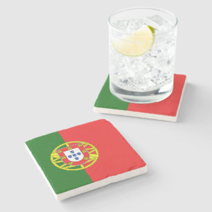 Portugese Flagge Steinuntersetzer