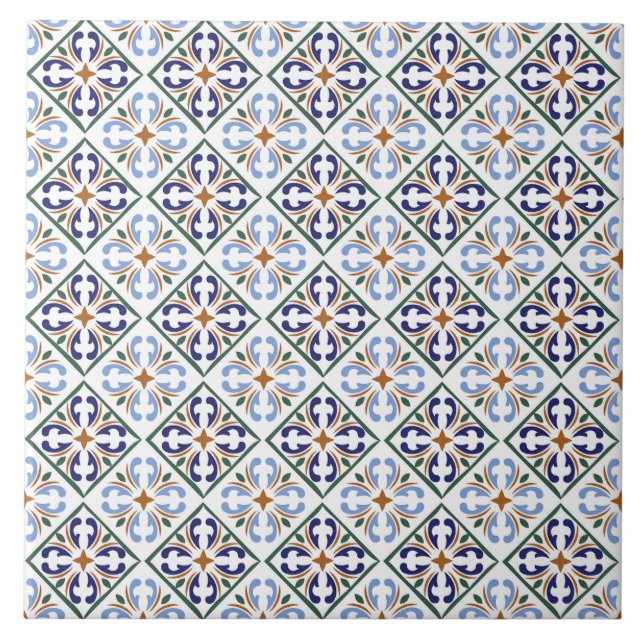 Portugese Tiles Pattern Fliese (Vorderseite)