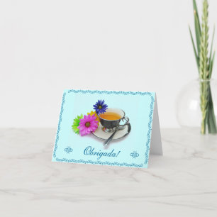 Portugiese: Agradecimento/danken Ihnen Dankeskarte