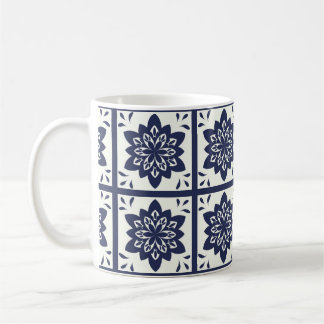 Portugiese Azulejos deckt Muster-Tasse mit Ziegeln Tasse