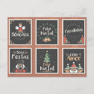 PORTUGIESE FELIZ NATAL CHRISTMAS CARD SET FEIERTAGSPOSTKARTE