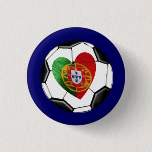 Portugiese: Flagge u. Herz Button