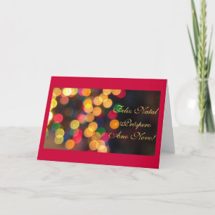 Portugiese: Luzes de Natal Feiertagskarte