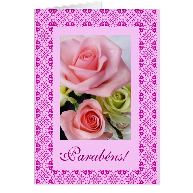 Portugiese: Parabene! - rosas (Vorne)