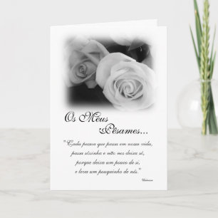 Portugiese: Poema de Condolencias Karte