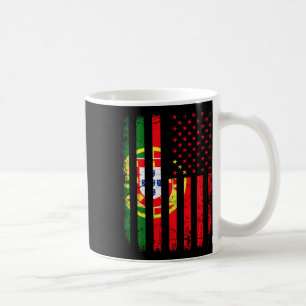 Portugiesisch Amerikanische Flagge Portugal Amerik Kaffeetasse
