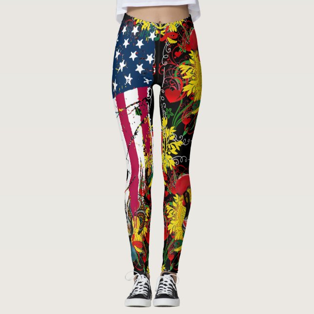 Portugiesisch-amerikanische Leggings (Vorderseite)