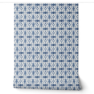 Portugiesisch Azulejo Essence Mini - Blau und Weiß Tapete