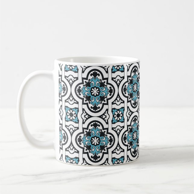 Portugiesisch-blaue Fliese Kaffeetasse (Links)