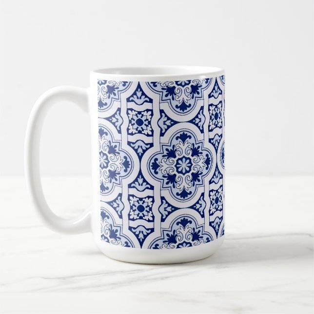 Portugiesisch-blaue Fliese Kaffeetasse (Links)