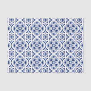 Portugiesisch-blaue Fliese Seidenpapier