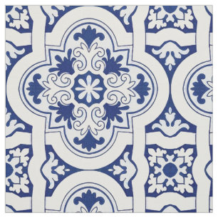 Portugiesisch-blaue Fliese Stoff