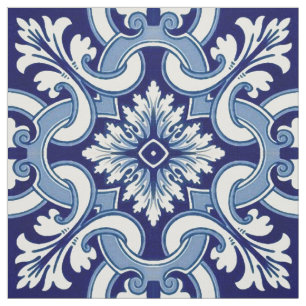 Portugiesisch-blaue Fliese Stoff