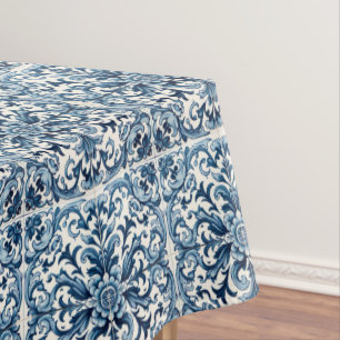 Portugiesisch-blaue Fliese Tischdecke