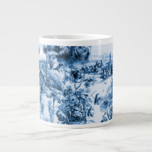 Portugiesisch-blaue Fliesen romantisches Szenemust Jumbo-Tasse