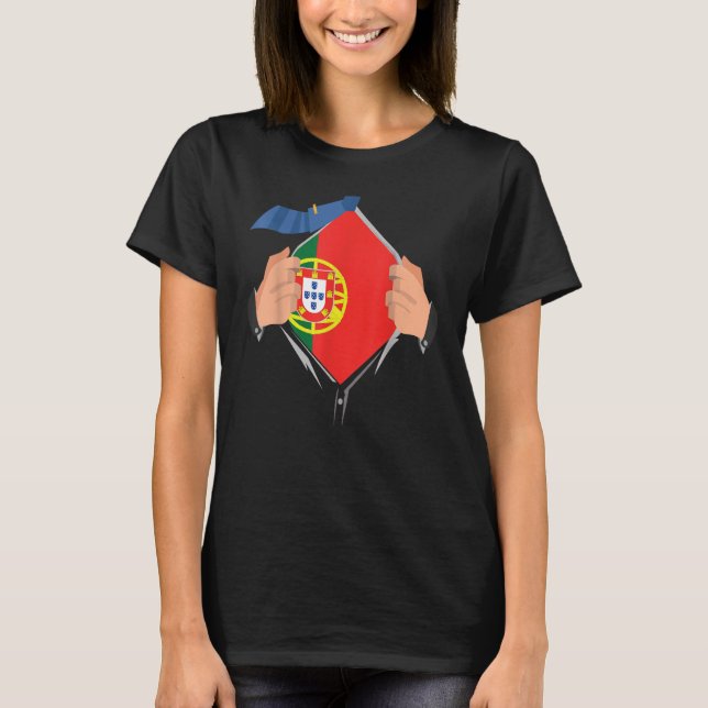 Portugiesisch-Flagge T-Shirt (Vorderseite)